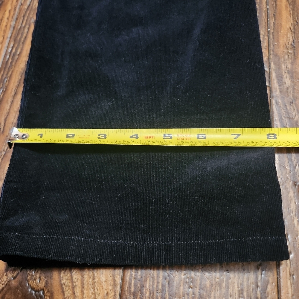 Kut from the Kloth Black Catherine Boyfriend Corduroy Pants SZ 14 - Picture 9 of 10